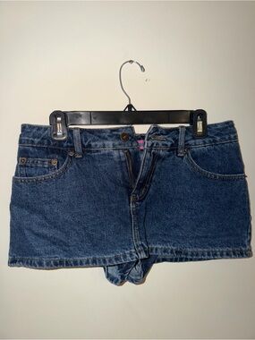 Edikted Dark Blue Denim Jean Skirt